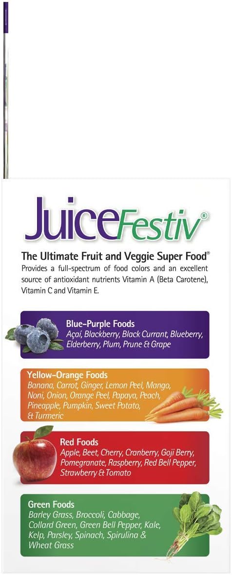 Natrol JuiceFestiv Daily Fruit & Veggie Capsules with Probiotics and Digestive Enzymes 240 Count: Health & Personal Care