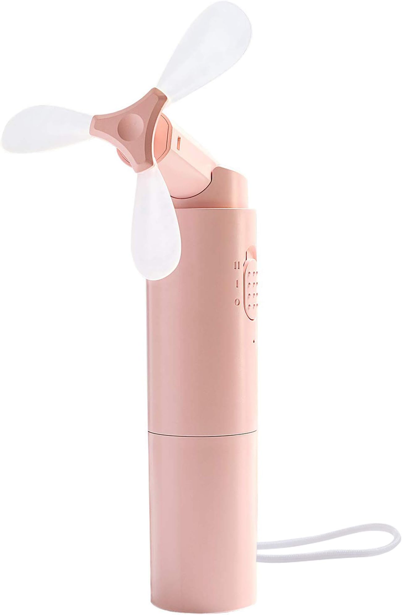 Ronessy 2000mA Personal Fan Battery Operated Fan Portable Fan Handheld Fan Battery Powered Fan Rechargeable Fan Outdoor Fan Hand Fan Travel Fan USB Mini Fan Quiet for Women Men Kids (Pink)