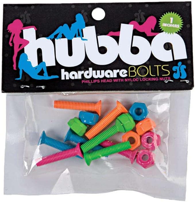 Hubba 1 Inch Coloured Skateboard Bolts Amazon.co.uk Sports & Outdoors