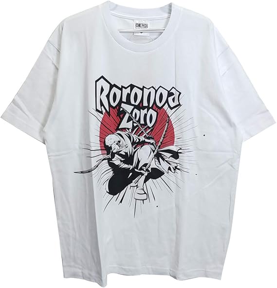 Amazon Ll ワンピース Tシャツ ゾロ アニメ 公式 Onepiece 東映アニメーション グッズ キャラt ホワイト Op2306wh Tシャツ カットソー 通販