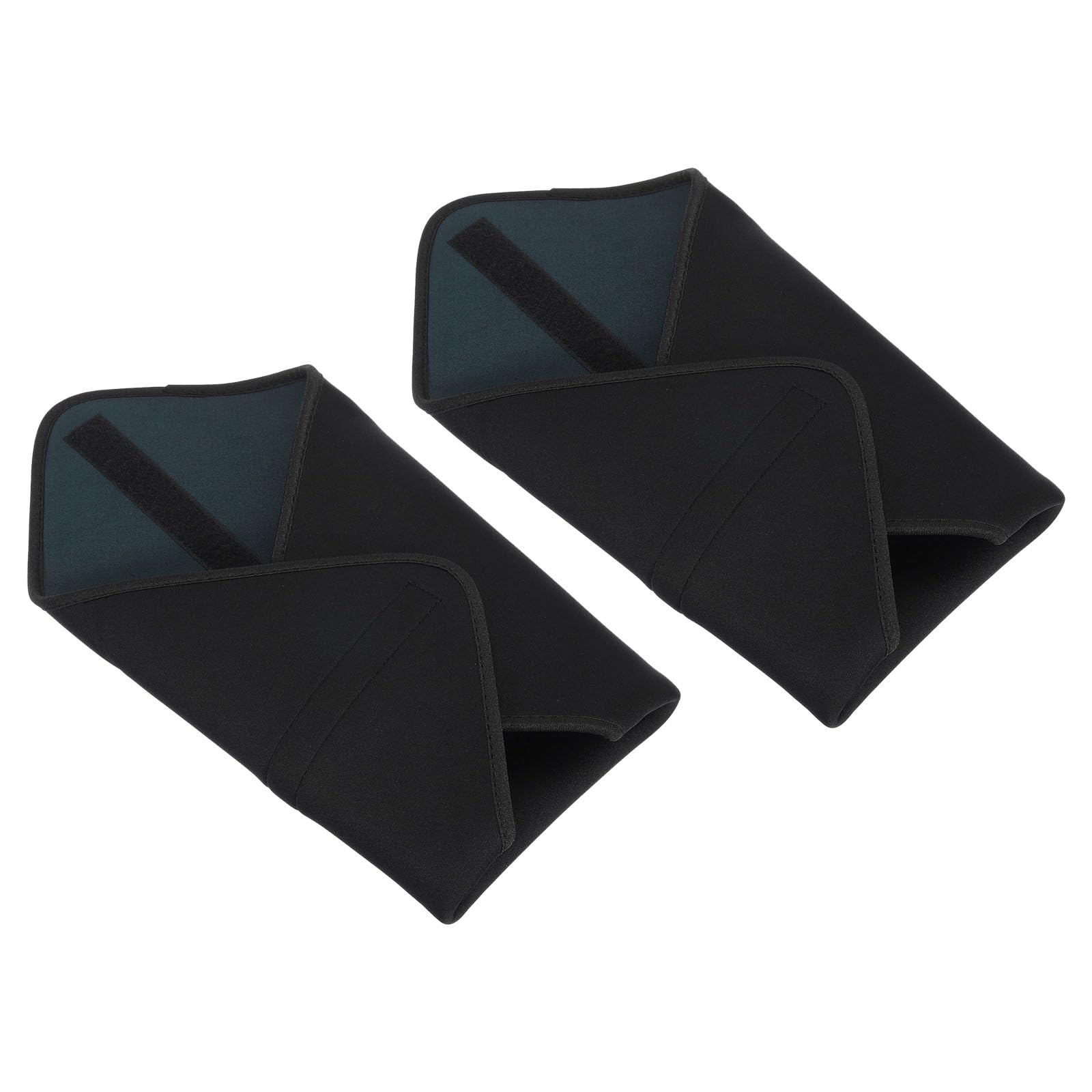 PATIKIL Camera Protective Wrap, 16"x16" Lens Wrap Cloth with Thick Protective Neoprene, Lens Pouch Bag with Hook and Loop for Lens, SLR, Black Grey