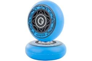 AOWISH 2-Pack Mini Ripstik Wheels 68mm Ripster Wheels 90A Ripstick DLX Mini Caster Board Replacement Wheel with Bearings ABEC