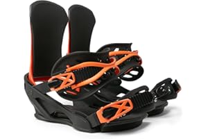 JAVATRON DREAM MACHINES Java Snowboards/Fuzz Pedal Snowboard Binding - Hazard Orange