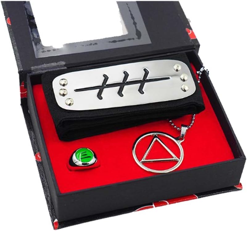 Naruto Uchiha Sasuke Itachi Sharingan Akatsuki Organization Ring Set