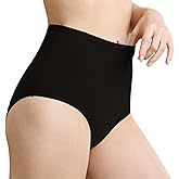 IRISMORII Leak Proof Incontinence Underwear for Women Washable Absorbent Bladder Control Postpartum Briefs 1Pack (Black XL)
