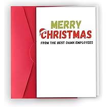 1PC Funny Christmas Card For Boss, Boss Christmas Card For Him Her Hilarious Xmas Card From Group Employees Merry Christmas Card For Boss P 177289332 - View #5
