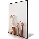Preppy Canvas Wall Art Cowgirl Boots Pictures