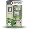 Botanica Perfect Greens Powder – Made in Canada, Gluten Free, Organic Spirulina + Chlorella + Barley Grass Blend Drink Mix –