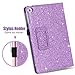 BENTOBEN iPad Mini 4 Case, iPad Mini 5 Case, Slim Glitter Bling PU Leather Stand Smart Folio Case Cover with Auto Sleep/Wake Function for Apple iPad Mini 4 (2015) / Mini 5 (2019) 7.9 inch, Purple