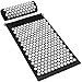 Sivan Back and Neck Pain Relief Acupressure Mat and Pillow Set, Chronic Back Pain Treatment - Relieves Your Stress of Lower Upper Back and Sciatic Pain - Black