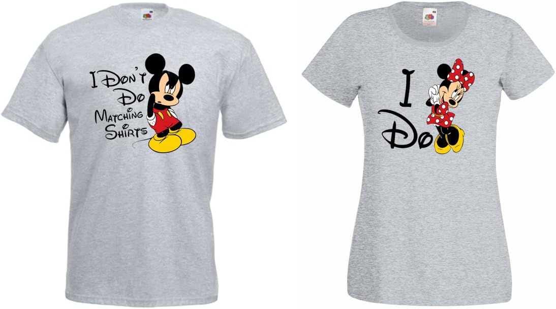 TRVPPY 2X Couple Partner Men's & Women's T-Shirts/Model Mickey & Minnie MR. MRS. / in Different Color and Sizes/Tee Top Tank Shirt