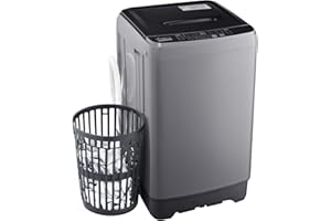 Anypro Small Portable Washing Machine 13LBS Portable Washer Machine with Drain Dump, 10 Programs/8 Water Levels/LED Display Full Automatic Mini Laundry Machine, Lavadora Portatil for Apartment RV Dorm