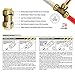 Supply Giant VQNF34 90 Degree Elbow x Male Pipe Fittings Push to Connect Pex, CPVC, 3/4 Inch, Brass, 3/4