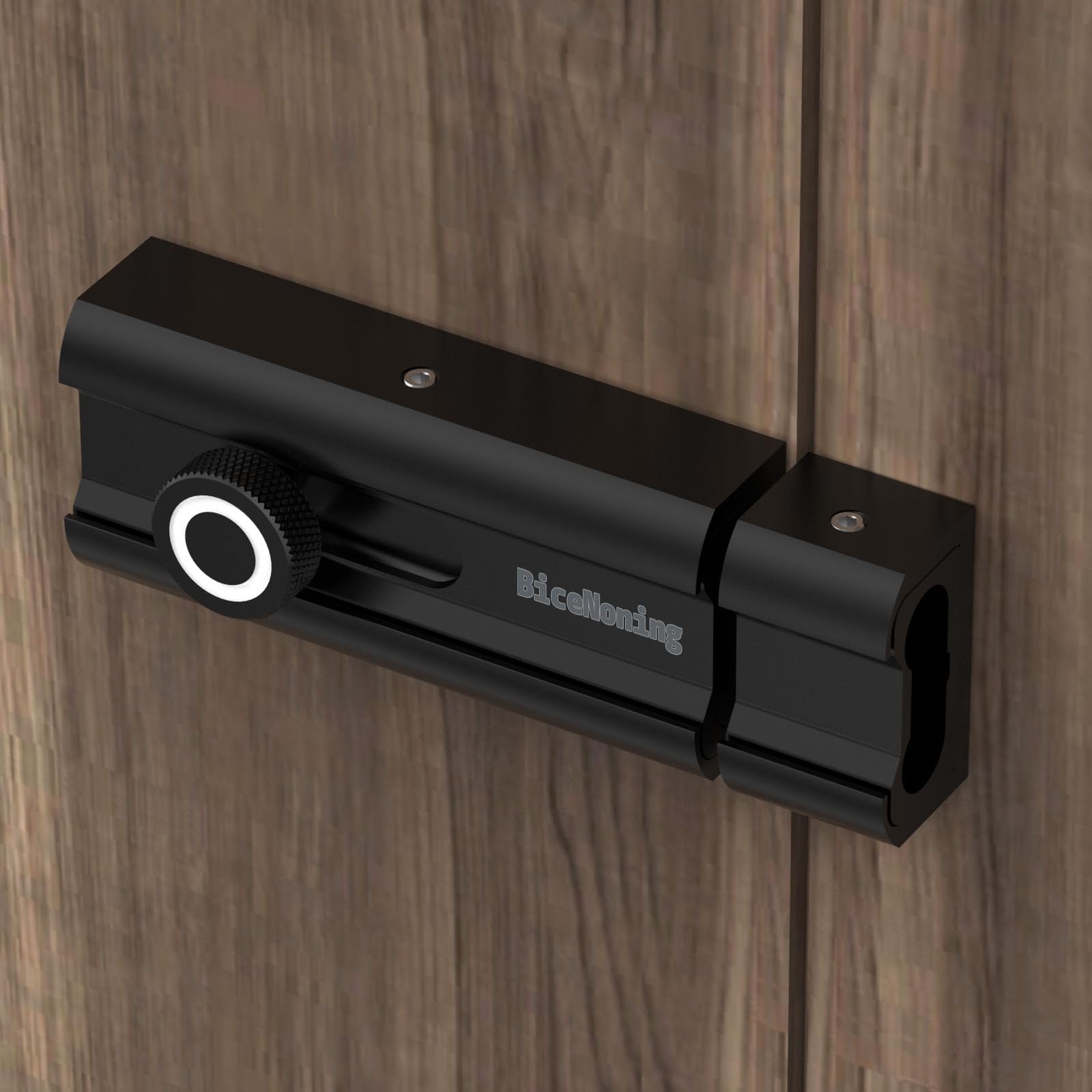 Photo 1 of BiceNoning Slide Lock, Security Barrel Slide Bolt Latch, Heavy Duty Gate Hardware for Flush or Recessed Doors and Gates (Black-1Pc, 4Inch)