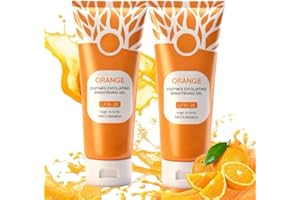 2026 NEW Orange Enzyme Exfoliating Gel for Face & Body (2PCS) – Gentle Peeling Gel Cleanser, Smooth & Hydrating Exfoliator fo