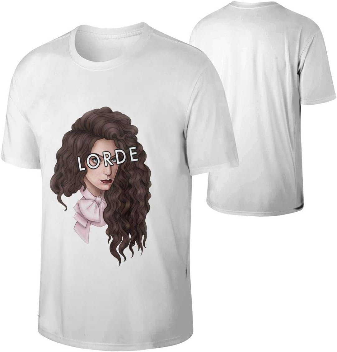 WilliamBurton Cotton Lorde T Shirts Man Youth Short Sleeves Funny Tops White