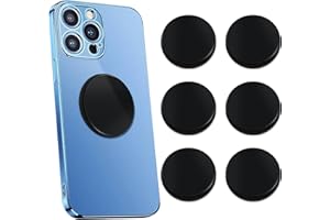 SHUNGITE HOME 6 Pcs Shungite Neutralizer Sticker for Cell Phone 20 mm/ 0.79 Inch Shungite Stones Plate for Tablet Laptop Computer