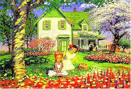 Amazon 300ピース ジグソーパズル 赤毛のアン 花の季節 26x38cm ジグソーパズル おもちゃ