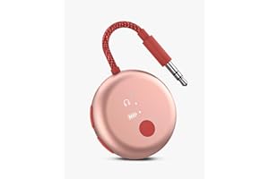 Avantree SoundJet R1 – 25Hr Airplane Bluetooth Adapter for All AirPods (Pro/Max) with Qualcomm Chipset & aptX Adaptive, Wireless Audio Transmitter for Flight Travel, Works with Bose & Other Headphones