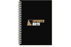 LIFESTYLE PLANNERS Sports Betting Logbook - The Perfect Log Book for Recording All Your Sports Betting - Ideal for Any Sport - 100 Pages with Handy Pocket for Recording Monthly Gains and Loss