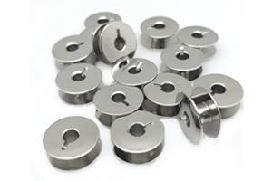 YEQIN 20 pk"L" Metal Bobbins for Sewing Machine Alphasew Bernina Brother Riccar Baby Lock +More (55623S) - (SA159) - (H12413002)