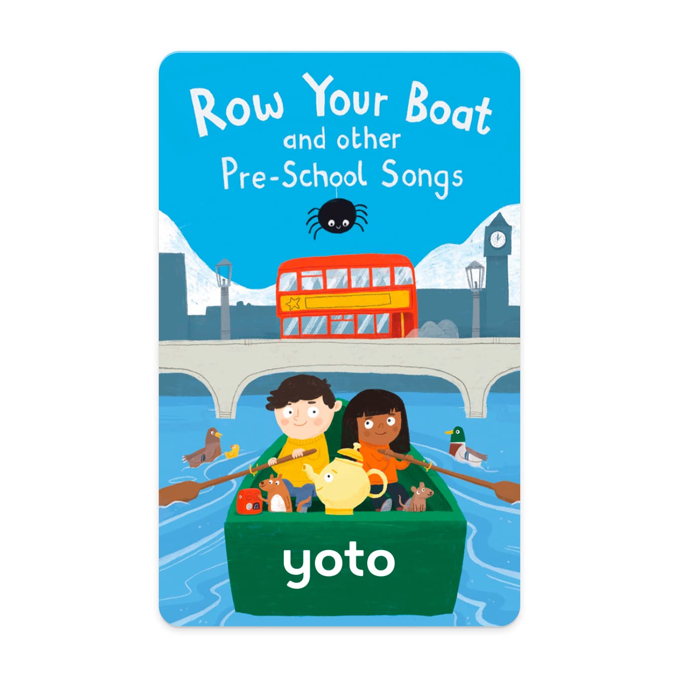 YOTO Row Your Boat & Other Pre-School Songs – Kids Musical Card for Use with Player & Mini All-in-1 Audio Device, Screen-Free Listening with Fun Singalong Music for Playtime Parties & Travel