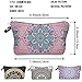 PINK PLOT Makeup Bag for Women - 4 Pieces Cosmetic Bag and Toiletry Bag Used in Travel or As a Valentine's Day gift(Mandala)