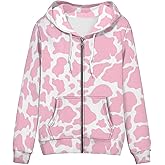 FUSURIRE Women's Lightweight Zip-Up Hoodie Loose Pockets-Fit Casual Sportswear Jacket for Spring & Autumn Classic Regular