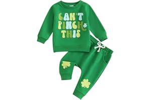 Adobabirl Toddler Baby Halloween Outfit Boy Girl Pumpkin Patch Crew Sweatshirt and Pants Set Halloween Fall Baby Clothes