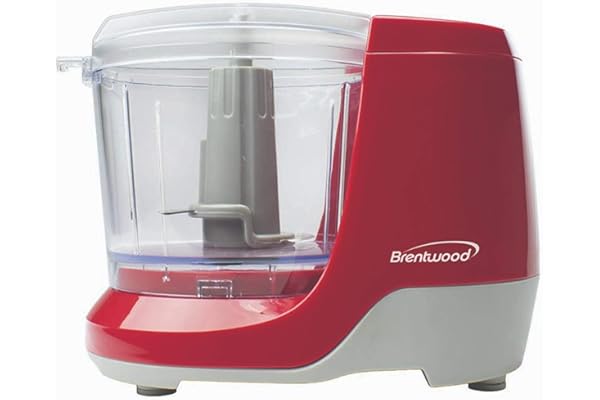 Brentwood MC-109R 1.5 Cup Mini Food Chopper, Red