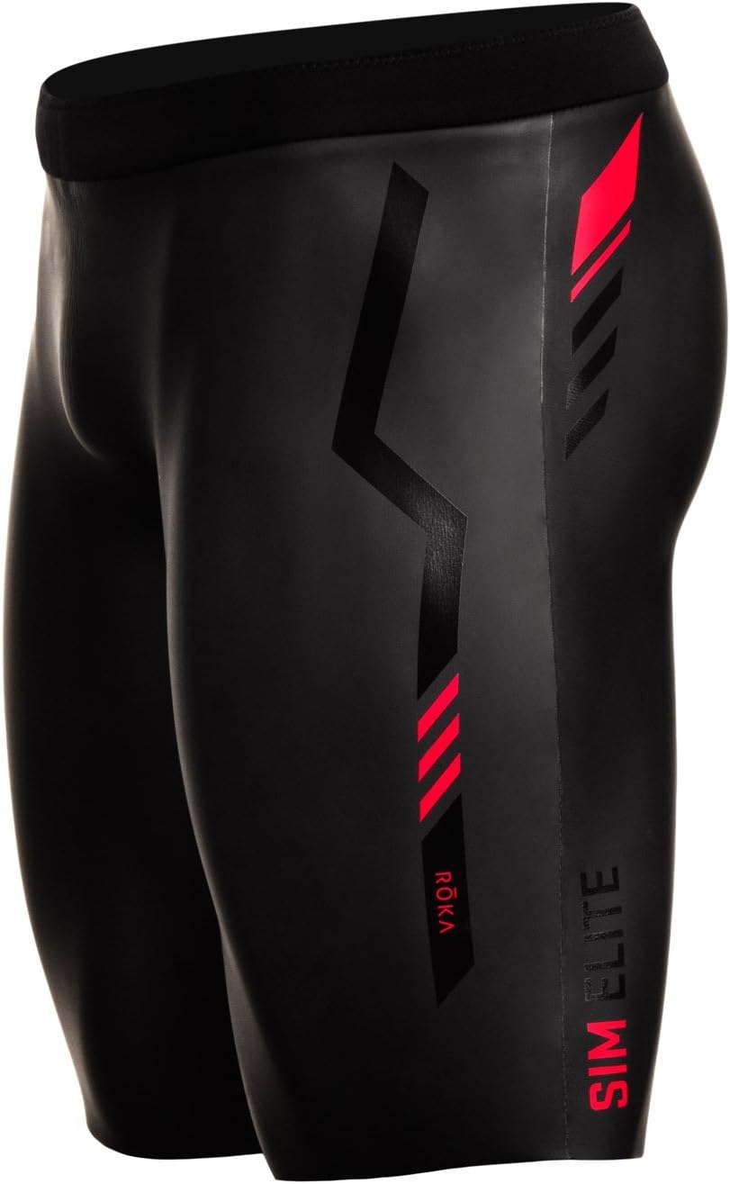 ROKA Men's SIM Elite II Neoprene Buoyancy Shorts for Swimming Racing
