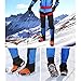 Uelfbaby 19 Teeth Micro spikes Footwear Ice Traction System Safe Protect for Walking, Jogging, or Hiking on Snow and Ice(19 Spikes/ Orange)