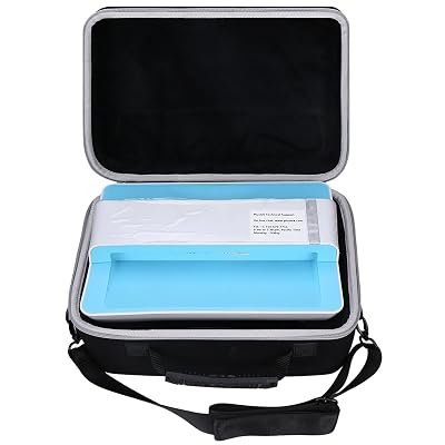 Tourmate Hard Document Scanner Carrying Case for Plustek Photo Scanner - ephoto Z300, Scan 4x6 Photo in 2sec, Auto Crop and Deskew CCD Sensor, Protective Carrying Storage Bag(ONLY CASE) (Black + Gray)