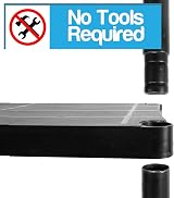 TekBox Garage Storage Shelves Black Plastic 3 4 or 5 Tier Unit view 9
