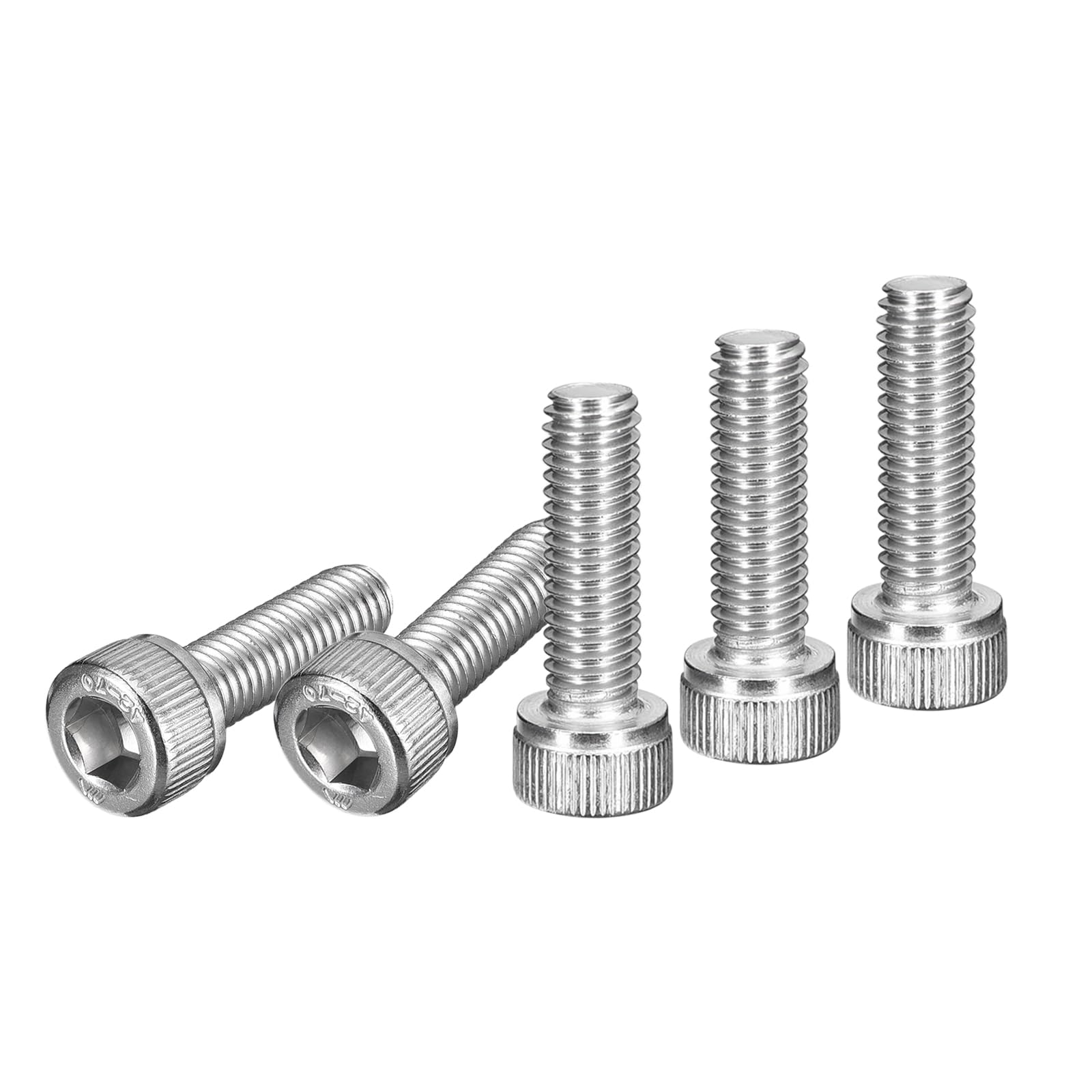 DTGN M6x20mm Socket Head Cap Screws Bolts, 40Pcs 304 Stainless Steel 18-8, Metric Machine Hex Socket Screw, Hex Drive, Bright Finish, UNC Coarse Thread Fully Threaded