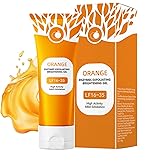 Orange Exfoliating Gel Scrub, Orange Exfoliating Gel for Face and Body, Clean Pores Remove Blackheads Exfoliatings Facial for