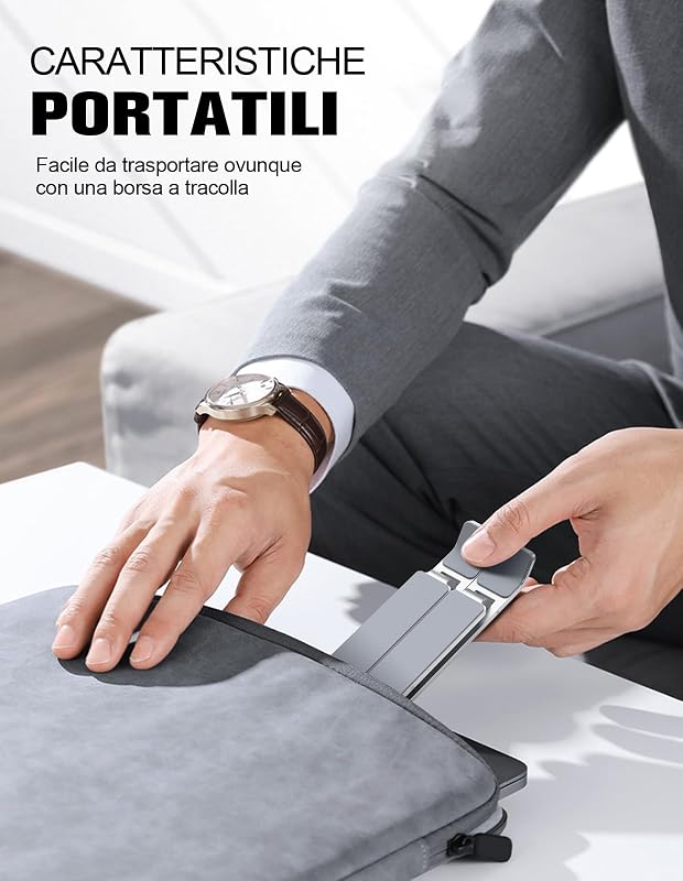 Supporto PC Portatile [5 Livelli Regolabili] Pieghevole Leggero