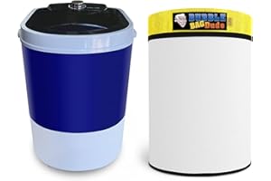 BUBBLEBAGDUDE Bubble Bags Machine 5 Gallon 220 Micron Zipper Bag w/ 110 Volts Mini Washer Set - Herbal Ice Bubble Bag Essence Extractor Kit - Plant & Herb Extraction Bags - 2 String Locking System