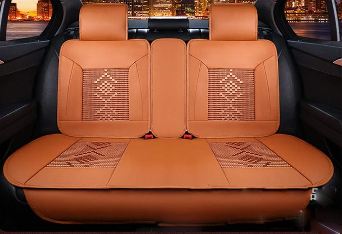 カーカーシートプロテクター用シートカバー カーシートクッションカーシートマット B07phcm34w サイズ Cayenne Cayenne Orange 車のクッション革プラスアイスシルク四季ユニバーサルクッション高級車のシートカバー5共通 ミステリーブラックに囲まれた3d Orange