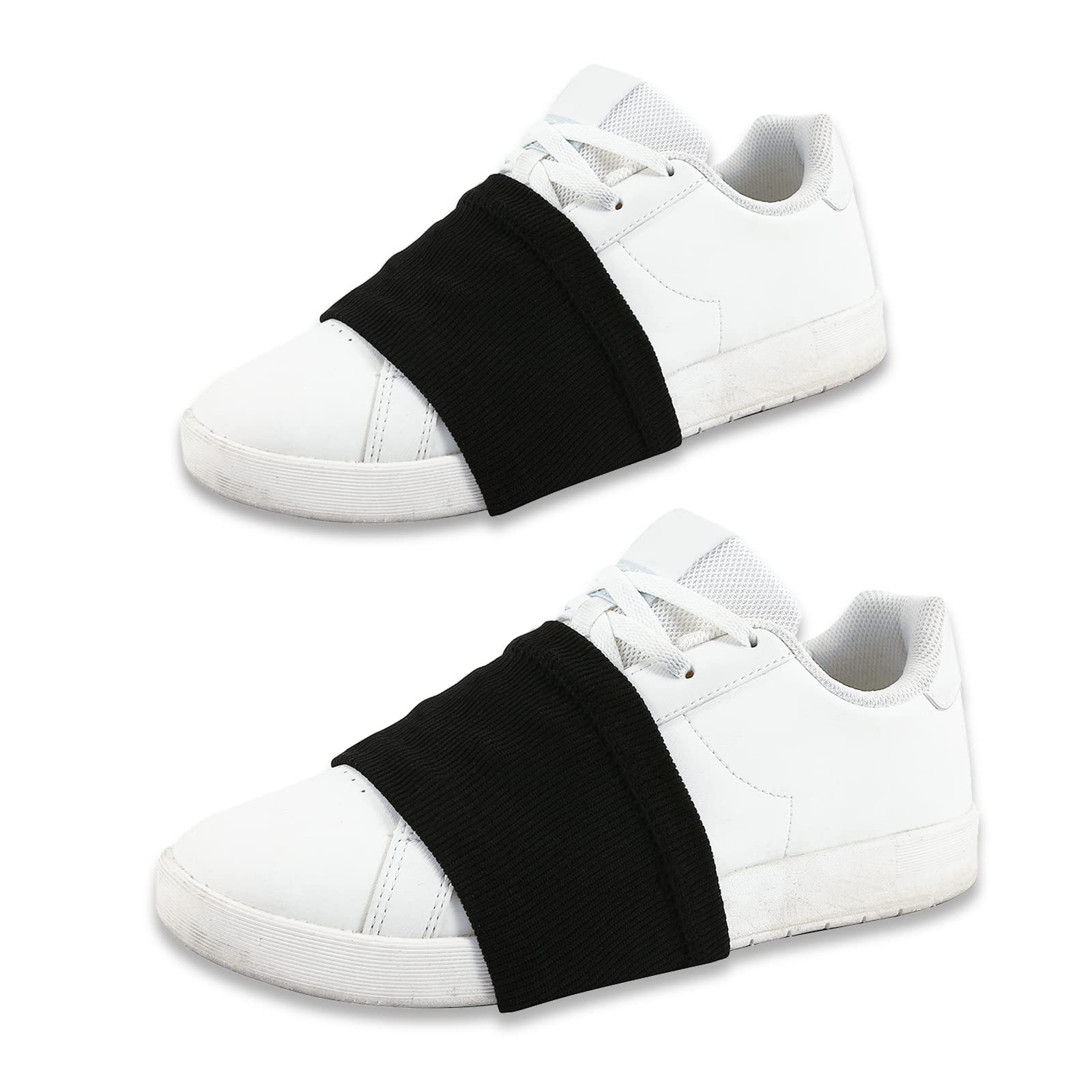 Dance Socks Dance Shoe Covers for Dancers Over Sneakers for Pivots and Turns on Wood Floors Protect Knees (Black)