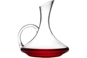 Elegant 1500ml Wine Decanter - Hand Blown Lead-Free Crystal Glass Carafe for White and Red Wine Accessory for Wine Lovers (52