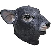 Mouse Latex Animal Mask - Full Head Mice Masquerade Cosplay for Carnival Party Fancy Dress Rat
