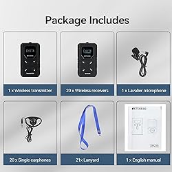 Retekess TT117 FM Tour Guide System, Simultaneous
