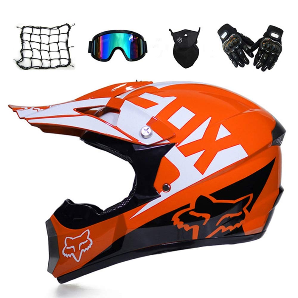Kleidung, Helme & Schutz NEW ORANGE ADULT MOTOCROSS MX ENDURO QUAD ATV
