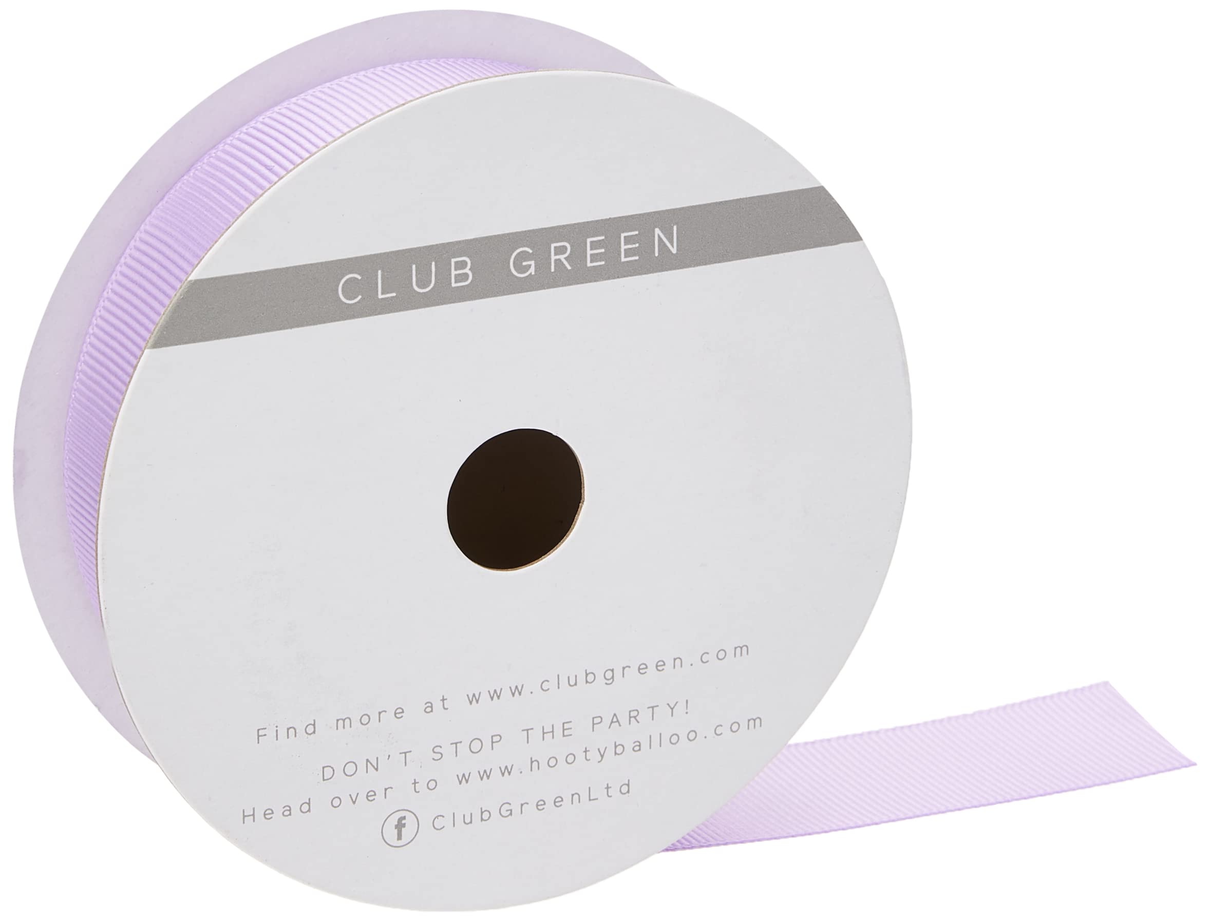 CLUB GREEN GROSGRAIN RIBBON LILAC 25mmX10MT, Fabric, 12.1 x 12.1 x 3.08 cm