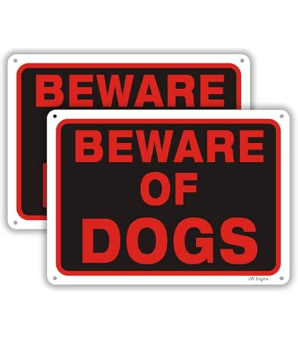 SmartSign 12 X 18 Inch "Beware Of The Dog" Metal Sign With Graphic, 63 Mil Aluminum - View #6