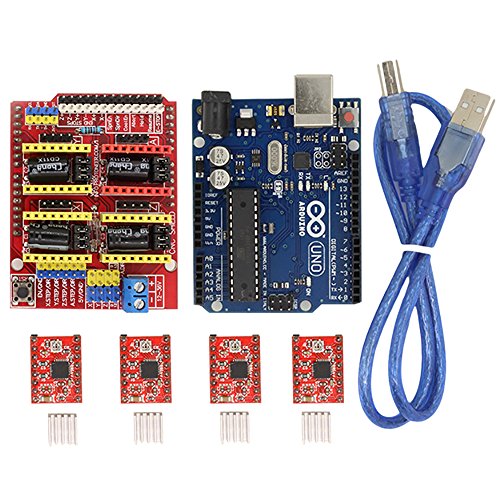 Witbot CNC Shield Expansion Board V3.0 +UNO R3 Board for Arduino+ A4988 ...