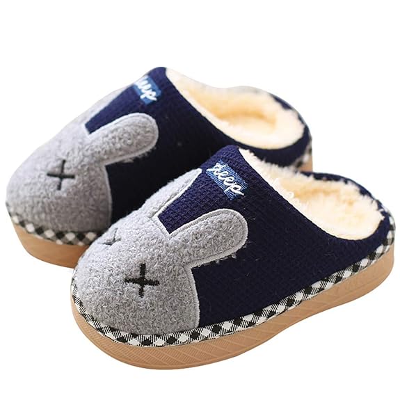 KuaiLu Kleinkind Scherzt Niedliche Tierpantoffeln Stiefel Booties Schuhe Rutschfeste Gummisohle Jungen Mädchen Hausschuhe