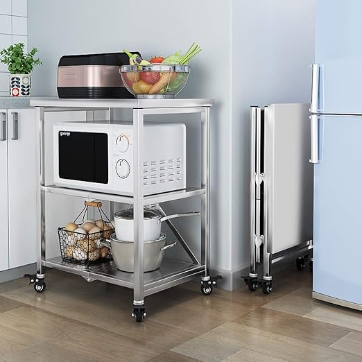 LLF Carrito de Almacenamiento Cocina, Racks De Microondas ...