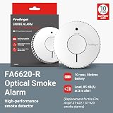 FireAngel FA6620 Optical Smoke Alarm 10-Year Battery White BS EN view 2